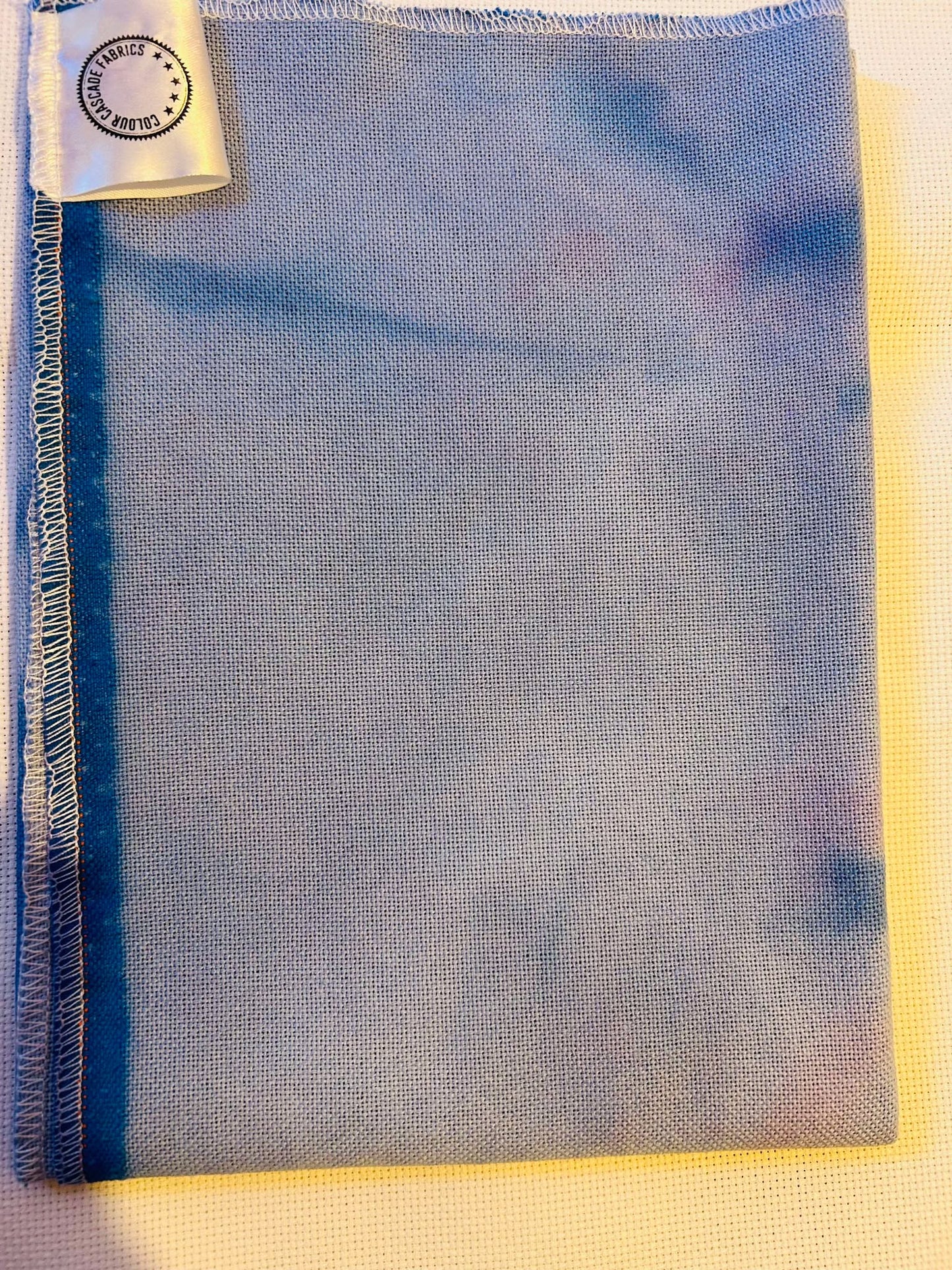 Ice Dye Blue 6 ~ 28ct Lugana ~ 17 x 26 Mis dye