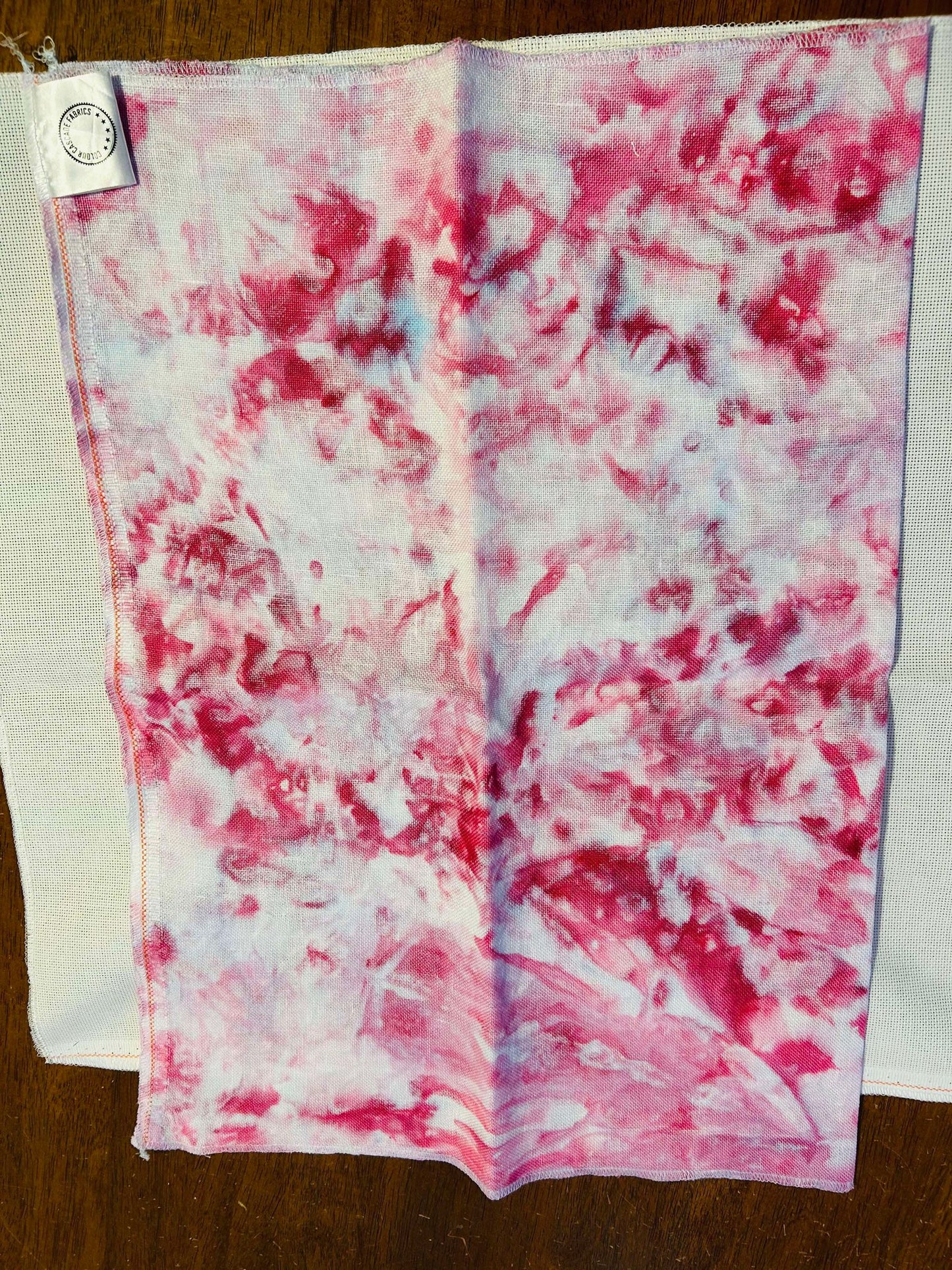Ice Dye Split Pink 1 ~ 28ct Cashel ~ 17 x 26