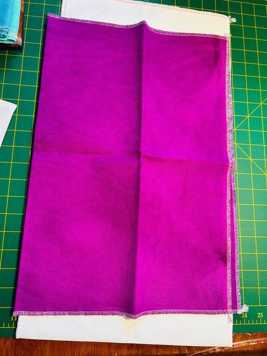 Violet Rays ~ 16ct Aida ~ 17 x 26