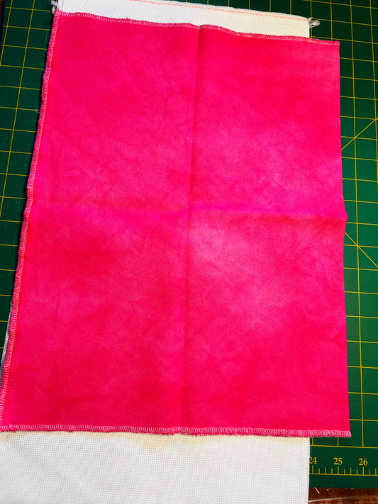 Sink The Pink ~ 25ct Lugana ~ 17 x 26