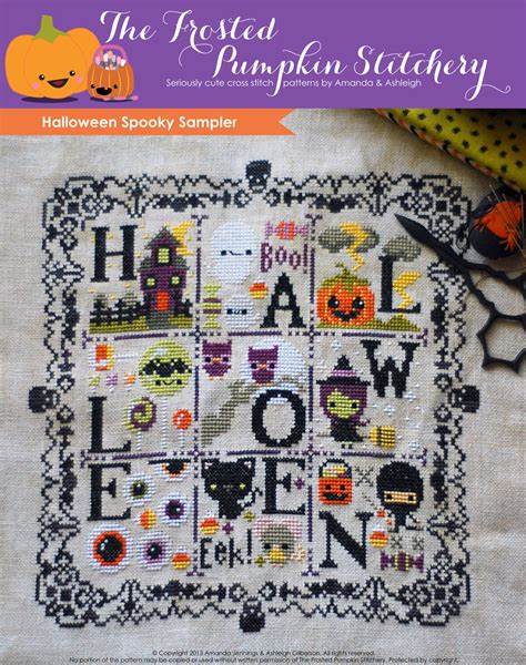 Halloween Spooky Sampler ~ Frosted Pumpkin