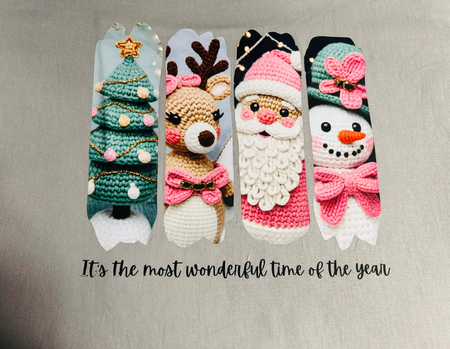 Linen Christmas Trees ~ Large (Moss Zip)