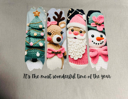 Linen Christmas Trees ~ Large (Moss Zip)