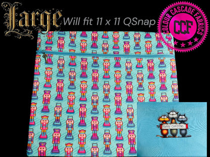 Nutcrackers ~ Large (Light Blue Zip)