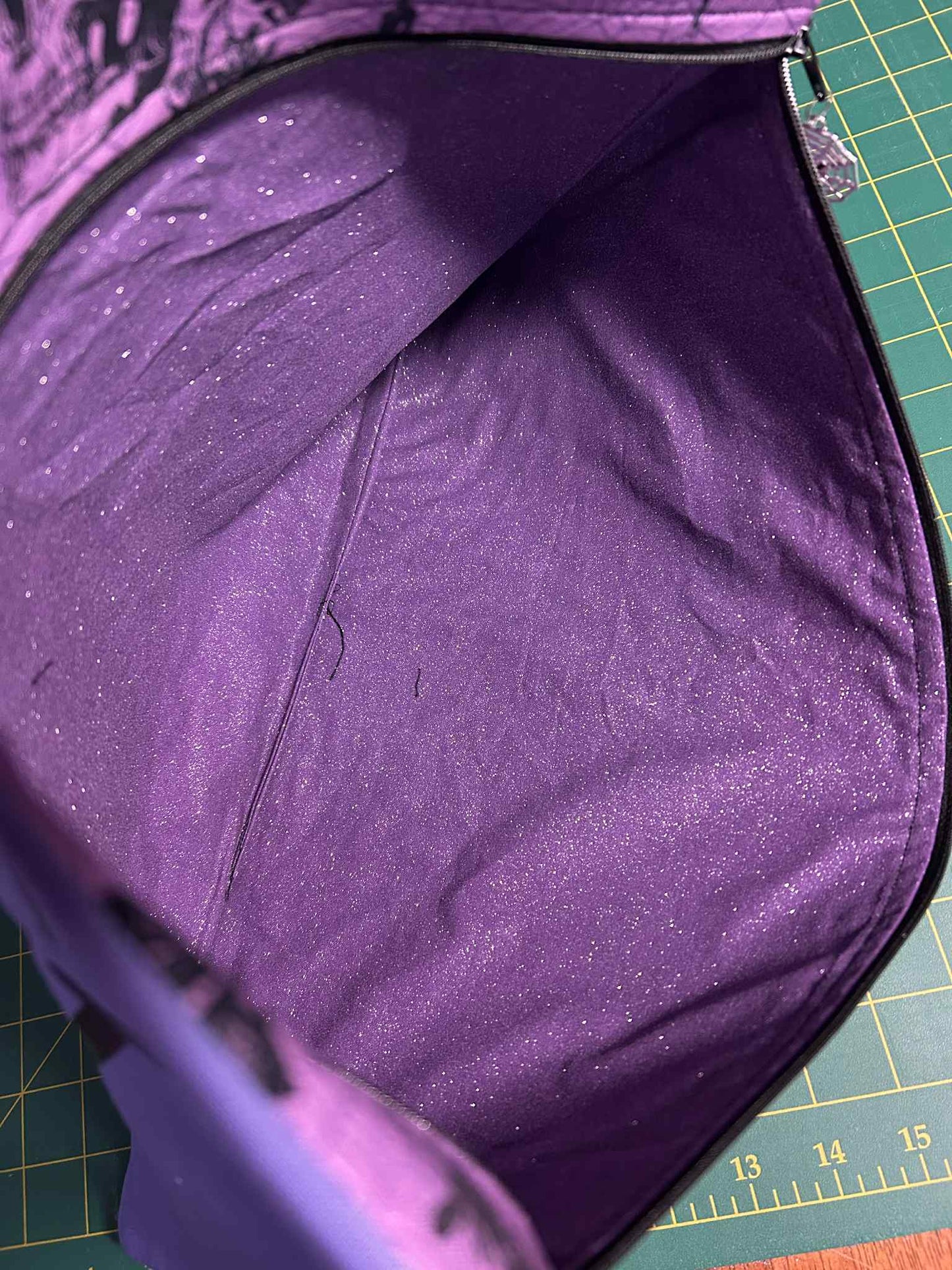 Purple Skulls and Webs ~ Large