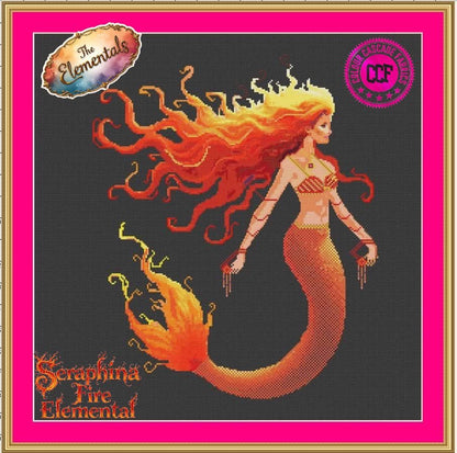 Seraphina ~ Fire Elemental Mermaid